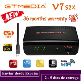 Caixa FTA 1080p GTMedia V7 S2X DVBS2 Receptor de satélite com USB WiFi GTMedia V7 HD Receptor Digital Upgrade