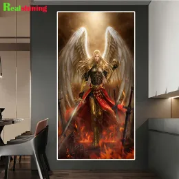 Protezioni Absurdres Angel Girl Wings Armatura Diamond Painting Fantasy Art Angeli gotici Gothic IMINESTON Picture Kits J433 J433