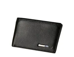 Men039s Boss Wallets 2020 Italiano Leatehr Classic Wallet Calfskin RFID Mens dinheiro Clipe de crédito Titular Wallet Smart para P4981359