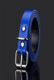 Simple Design Kids Faux Leather Belts Plsin Color Children Buckle Belt Girls Boys Leisure Strap High Quality 947 V28810142
