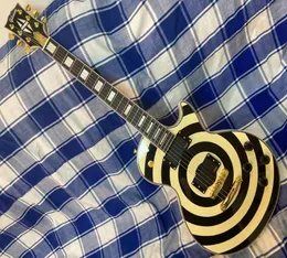 Top -Quality Ganzfabrik Custom Shop Zakk Wylde Bullseye EMG Pickups LP E -Gitarre in Stock5427031