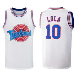 Jersey Lola Murray Movie Tune Squad Bugs Basketball Tops Sports Sewing Shirt White Outdoor Single 240409