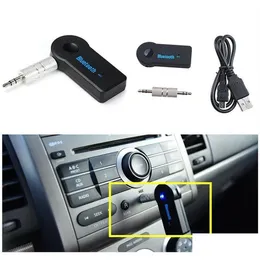 Bluetooth Car Kit Real Stereo 3.5 Blutooth Wireless For Music O Receiver Adapter Aux 3.5Mm A2Dp Headphone Reciever Jack Drop Deliver Dh8E2