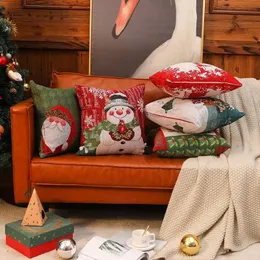 Weihnachts-Kissenbezüge, Kissenbezüge, Weihnachts-Rentierkugeln, Rot