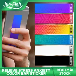 Window Stickers Relieve Stress Anxiety Color Bar Sticker Decompression Vent Relief Pressure Gradient Soothe The Mood Creative Buck Tool