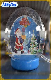 قابلة للنفخ في الحجم البشري الثلج الثلج Globegiant Snow Globe عيد الميلاد بو Globecommercial Quality يمكن أن تهب الثلوج 2080449