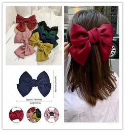 78Inch Girls Stor Bow Knot Hairgrips Bows Hairbow Ties Hair Clips Women Hair Accessories Bowknot Hairpins Pononyil Holder Headre1425365