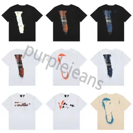 夏のメンズ女性デザイナーTシャツルースティーファッションブランドトップマンSカジュアルシャツLuxurys衣料品ショートパンツスリーブ服Vlon Tシャツ