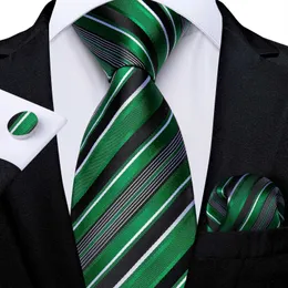 Naszynki Nowy formalny krawat klasyczny 100% jedwabny zielony dekolt dekoltu Mankiety Męskie krawat ślubny Cravate Gravatas prezentc240410