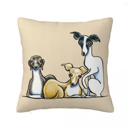 Kissen Italienisch Greyhound Trio werfen Weihnachten für Home Cover Sofa Set