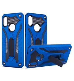 Xiaomi Redmi için Hibrit Şövalye Zırh Kickstand Case Not 7 Not 8 Pro 8t Note6 Mi CC9 A3 K20 REDMI 8 7A6024422