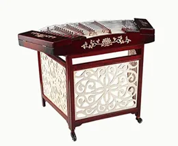 402 Dulcimer Yangqin Mahogany Chinese String 악기 Guzheng Guqin Professional Percussion3927852