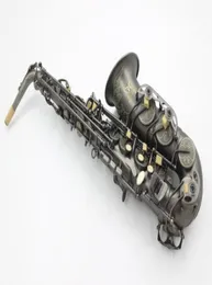 Margewate alto eb Tone Tone Brass Saxophone Beautiful Black Neckel Latched Новое прибытие e Flat Musical Instruments с аксессуарами Case3509969