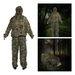 Teleskop 1 Set Hunting Clothes 3D Leaf Coat Trousers Camouflage Outdoor Jungle Watch Bird Dropshipping Dropshipping