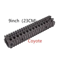 Aktisk M4 MK18 9 tum Fishbone Slim Float Handguard Picatinny Rail Mount Bracket Gel Toy Guns1304059