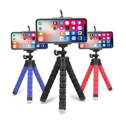 Flexibler Stativ -Telefonhalter Selfie Stick Stativ Universal Stand Tragbares Stativklasse für Mobiltelefone Selfie Monopod1613544