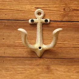 Hooks Practical Anchors Hook Vintage Iron Art Clothes Thandduk Hat Key Hanger Classic Holder for Living Room