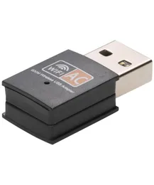 600 Mbps USB Adapter Wi -Fi podwójny pasek 24G5GHz bezprzewodowy Dongle Wi -Fi Mini LAN 600M Adaptery Wi -Fi 80211ac Ethernet Odbiornik 8245243