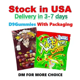 USA Stock preenchido Gummies comestíveis com embalagens feitas e envio dos EUA 500mg 600mg