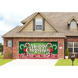 Wandteppiche 400 180 cm Weihnachtshintergrundtuch Outdoor Garagentür Aufkleber Home Tapestry Holiday Party Dekoration mit Hanging