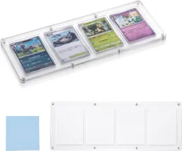 Aquauncle Acryl Game Card Case, Baseball -Kartenhalter, harte Acrylkartenkoffer, Kartenschutz für die Baseball -Sportkarte für Spiele, passend für Standardkarte