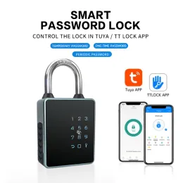 Blocca chiusura portatile Porta Smart Padlock Bluetooth Tuya o TTLOCK App Password impermeabile Tasto 13.56KHz Scheda RFID USB 6 Ways Sblocco