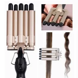 Irons Professional Hair Curling Iron Ceramic пять бочек Waver Buglers Инструменты для укладки стиля быстрое отопление
