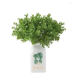 Dekorativa blommor Lan Kwai Fong Artificial Plants: Bunches of Boxwood Home Decoration Simulation Eucalyptus Leaf Potted Plants Green