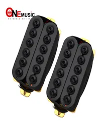 Un set di pickup per chitarra elettrica a doppia bobina regolabile Humbucker Punk Black3684770