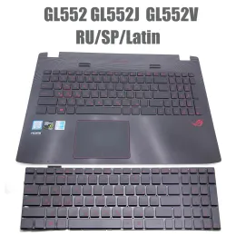 PADS US USロシア語ラテンスペイン語のASUS ROG GL552 GL552J GL552JX GL552V GL552VL GL552VW GL552VXとバックライト