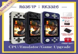 Portable Game Players RG351P ANBERNIC RETRO CONSOLE RK3326 LINUX SYSTEM PC SHELL PS1 PLAWER