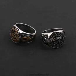 Jewelry Hot selling Fashion Egyptian Pharaohs Eye of Death Male and Female Personality Titanium Steel Ring