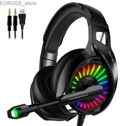 Mobiltelefonörlurar för PS4 PS5 Xbox One PC Laptop LED RGB Light Microphone Noise Avbrytande 7