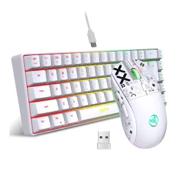 Combos HXSJ V200 유선 K68 RGB 스 트리머 미니 게임 키보드 19key Conlfice Membrane 키보드이지만 슈퍼 기계식 느낌 키보드