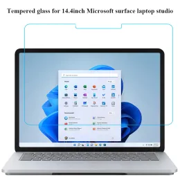 Fälle Screenschutz für 14,4 Zoll Microsoft Surface Laptop Studio 2022 HD 9H 0,3 mm transparentem, geschmittertem Glasschutzfilm