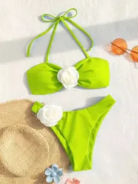 Kvinnors plus storlek badkläder sommarstrand solsken baddräkt designer avancerad lyx bikini brev diamant sömmar sexig baddräkt tvådelar bikinis