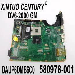 Moderkort 580978001 580978501 580978601 för HP Pavilion DV6 DV62000 Laptop Motherboard DAUP6DMB6C0 HM55 DDR3 100% Testarbete