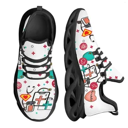 Casual Shoes INSTANTARTS White Box Supplies Printing Clear Watch Lace-up Cool Female Running Sneakers