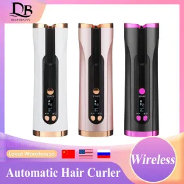 IRONS AUTORICATICO CURLE A CAPELLA ELETTRICA ELETTRO CARCILE INERIONE ONDE INIRO PROFESSIONALE PROFESSITÀ WIRELESS CASCIO STILEGNO CASCHILE CERAMICO DONNA