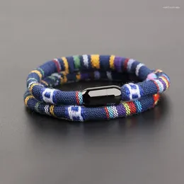 Braccialetti fascino maschi di moda boemia corda bracciale attrarre il braclotto magentico avventura sopravvivenza braslet pulsleras hilo hombre spiaggia surf