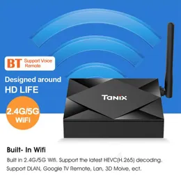 Tanix TX6S Android 100 TV Kutusu Allwinner H616 Dört Çekirdek 4GB 32GB 64GB A53 CPU Çift Wifi Bluetooth Smart Kutular1028211