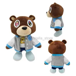 Film TV PLUSH PLUSH giocattolo kawaii kanye dropout bear orsacchiotto giocattoli peluche kanye ovest laureate bambole decorazioni per camera da casa morbida per il regalo di compleanno per bambini 240407