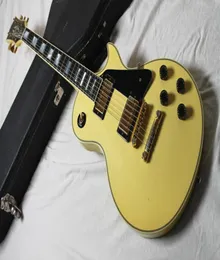 متجر مخصص Randy Rhoad كريم الغيتار الأبنوس الفريتس الضوء الأصفر الصيني الصيني الجيتار 7475653