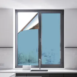 Adesivi per finestre 1pc 1m Isolamento termico Adesivo in vetro a specchio Adesivo autoadesivo Film Privacy Privacy Protezione solare