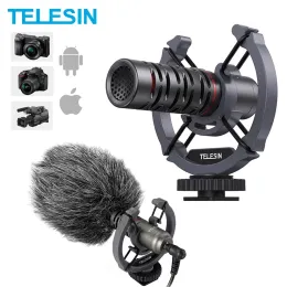 Accessories TELESIN Condenser Video Microphone onCamera Shotgun Universal Vlogging Microphone for iPhone Android Canon Sony DSLR Mac Tablet