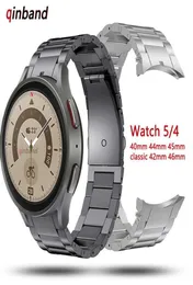 Assista Bands No Gaps Titanium Metal Strap for Samsung Galaxy Watch 5 Pro 45mm 40mm 44mm Band Watch Band para Samsung Watch4 Classic 4105919