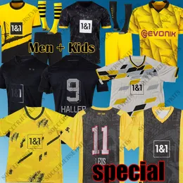 Reus Blackout Soccer Jersey 23 24 Haller 2023 2024 Soccer Football Top Shirt Special Black Malen Moukoko Hummels Brandt Hazard Yeyna Men Kids Kit Trikot
