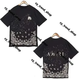 24SS Amirirs Frunt Designer T Roomts Mens Women Fashion Light Luxury Cotton Amri с короткими рукавами