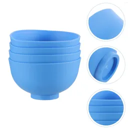 Geschirrssätze 4 Stcs Gummistschalen Blueberies Zahnmischmischung Tasse Werkzeug Ligth Gips Rugables Rugables