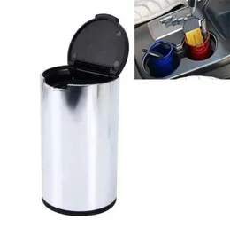 Bil Trash Bin Auto Waste Bin Portable Vehicle Rubbish Can Trash DustBin Garbage Dust Bin för Auto AshTray Car Accessories232C1001721